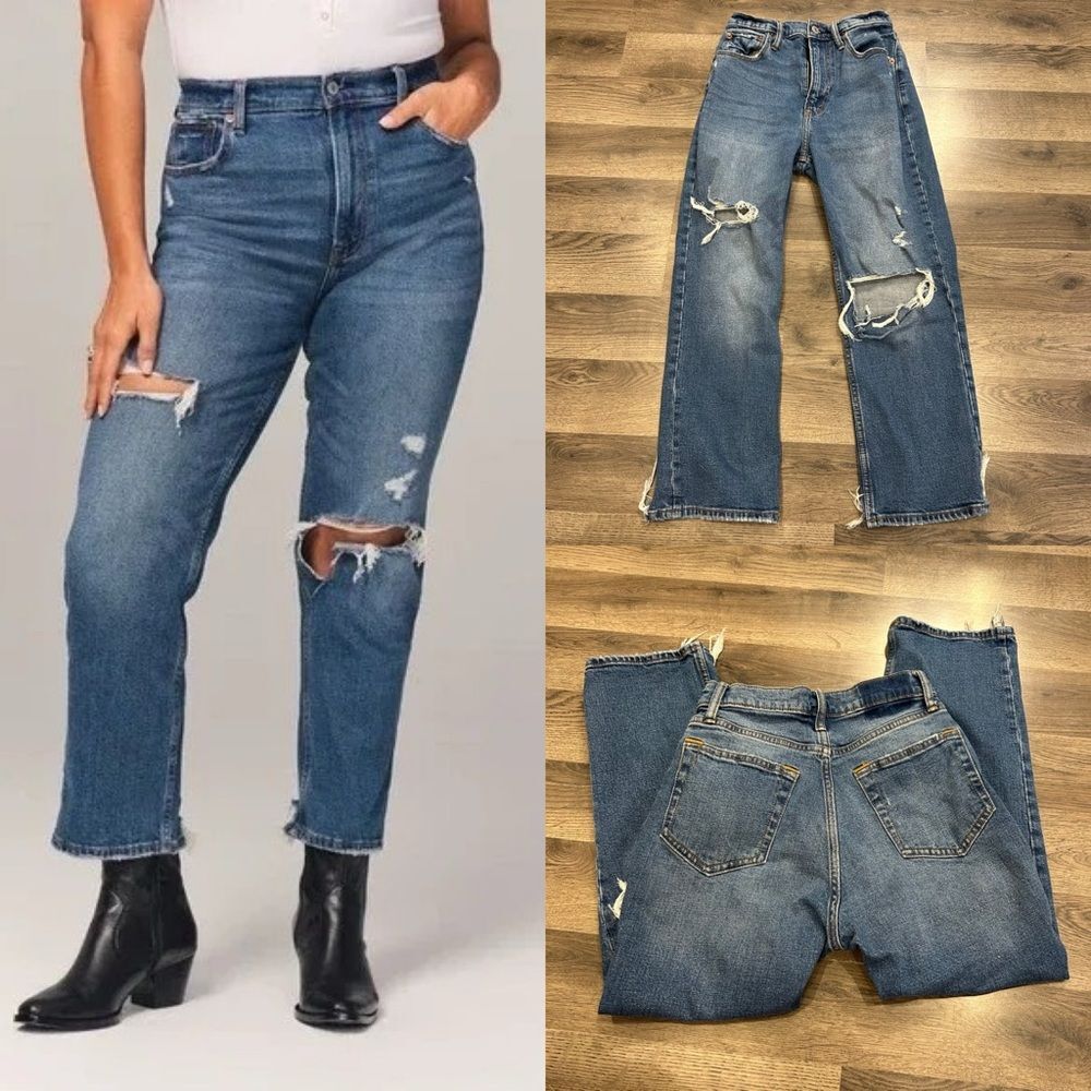 Abercrombie & Finch the ankle straight ultra high rise curve 25 / 0R